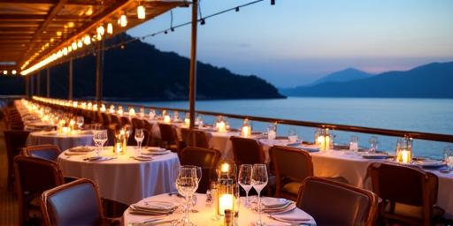 Ristorante gourmet sul ponte del Boutique Cruiser